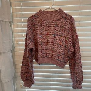 multi color thick sweater